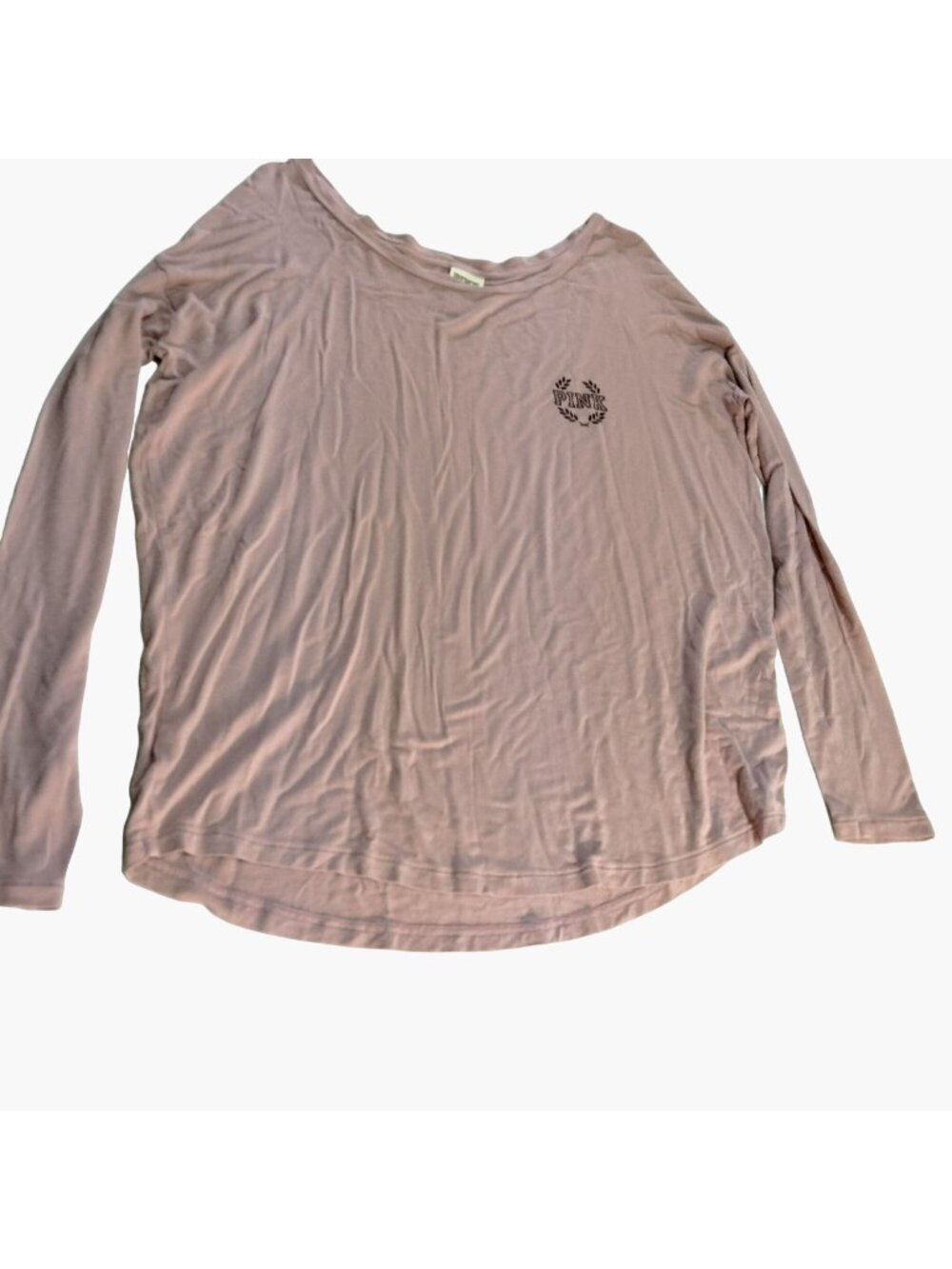 Victoria Secret Pink Long Sleeve Tee T Shirt XS X Small Super soft modal